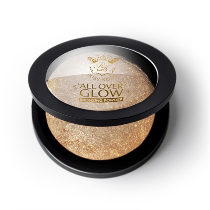 Бронзирующая пудра Kiss Deep Glow Face & Body Bling Powder