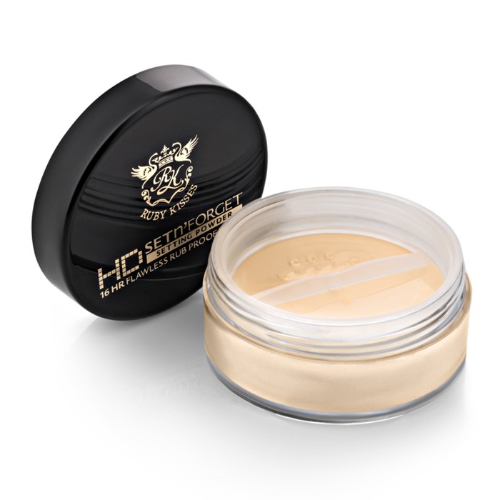 Рассыпчатая HD пудра Kiss Banana Fix & Forget Setting Powder