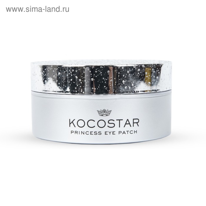 Гидрогелевые патчи для глаз Kocostar Princess Eye Patch, серебряные, 60 шт.