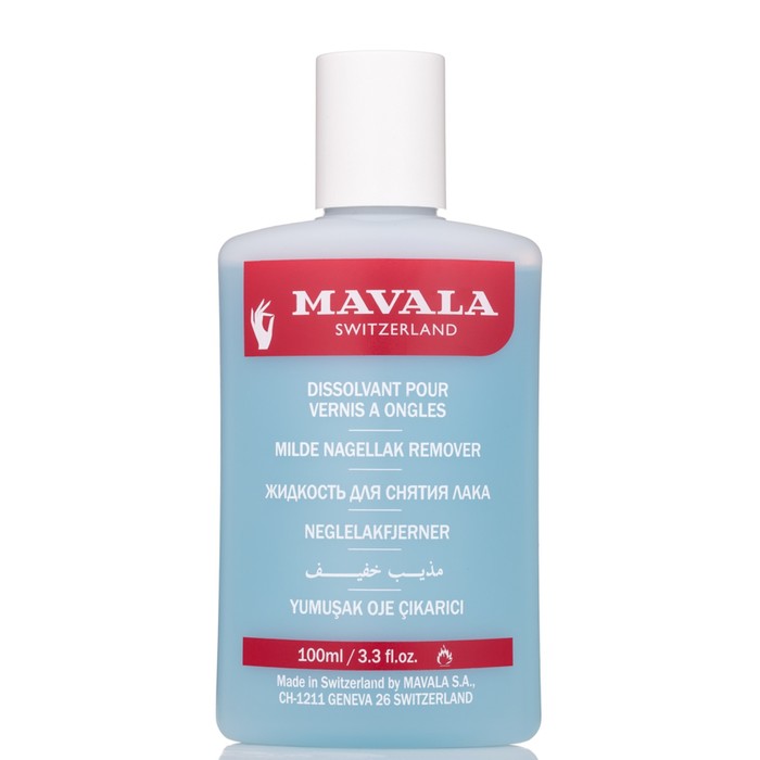 Жидкость для снятия лака Mavala профессиональная голубая, 100 мл