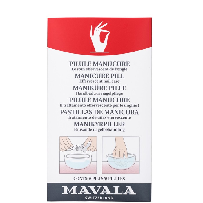 Таблетки для маникюрной ванночки Mavala Manicure Pill, 6 шт