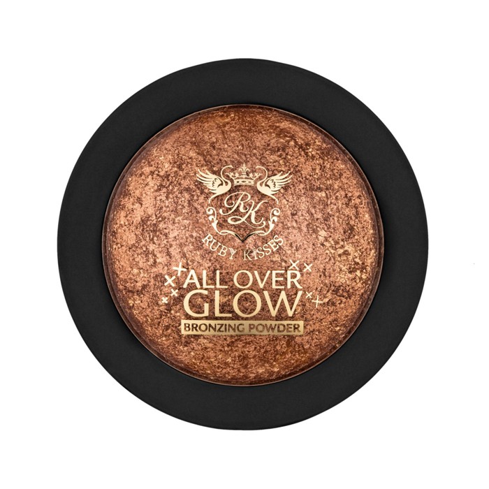 Бронзирующая пудра Kiss Bronze Glow Face & Body Bling Powder