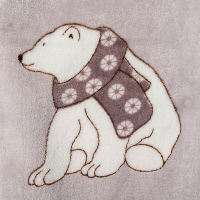 Брюки женские KAFTAN "White bear" серые, р-р 48-50, 100% п/э, велсофт