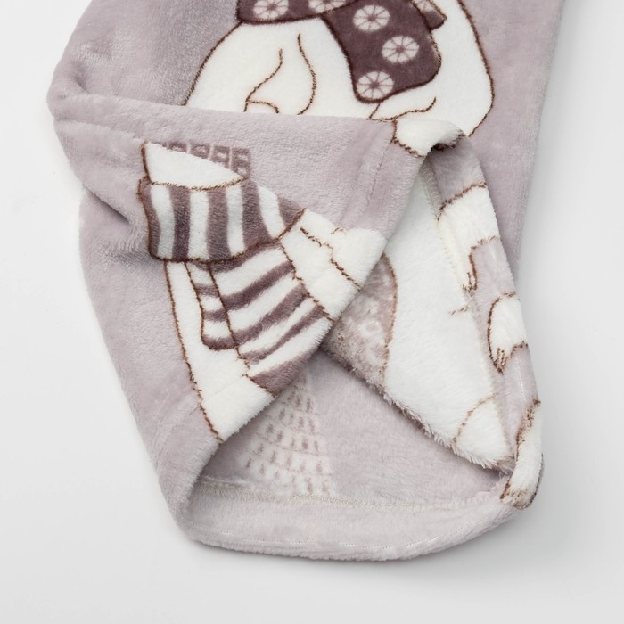 Брюки женские KAFTAN "White bear" серые, р-р 48-50, 100% п/э, велсофт