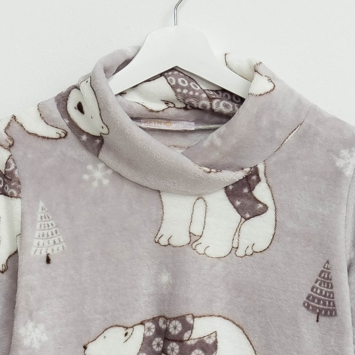 Туника женская KAFTAN "Make a wish" серая, р-р 40-42, 100% п/э, велсофт