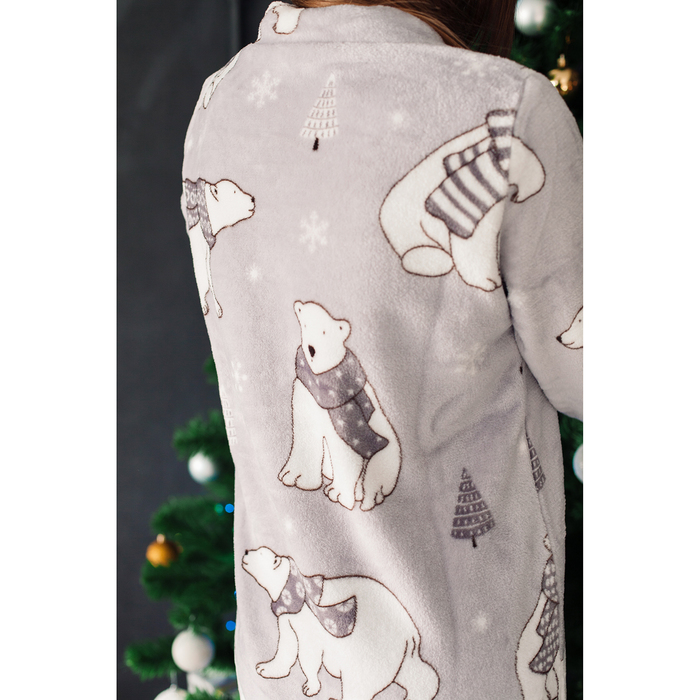 Туника женская KAFTAN "Make a wish" серая, р-р 40-42, 100% п/э, велсофт