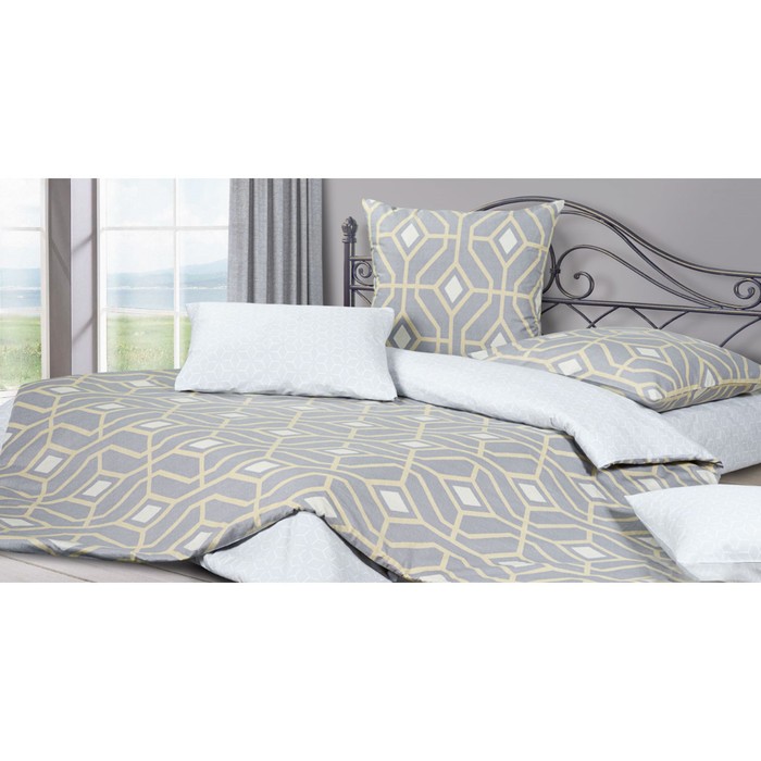 КПБ "Эклектика" евро, 220х240 см, 200х220 см, 50х70 см, 70х70 см по 2 шт., сатин