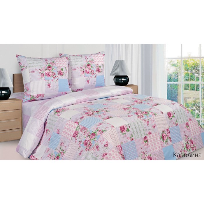 КПБ "Каролина" 1,5 сп., 150х215 см, 145х215 см, 70х70 см-2 шт., поплин