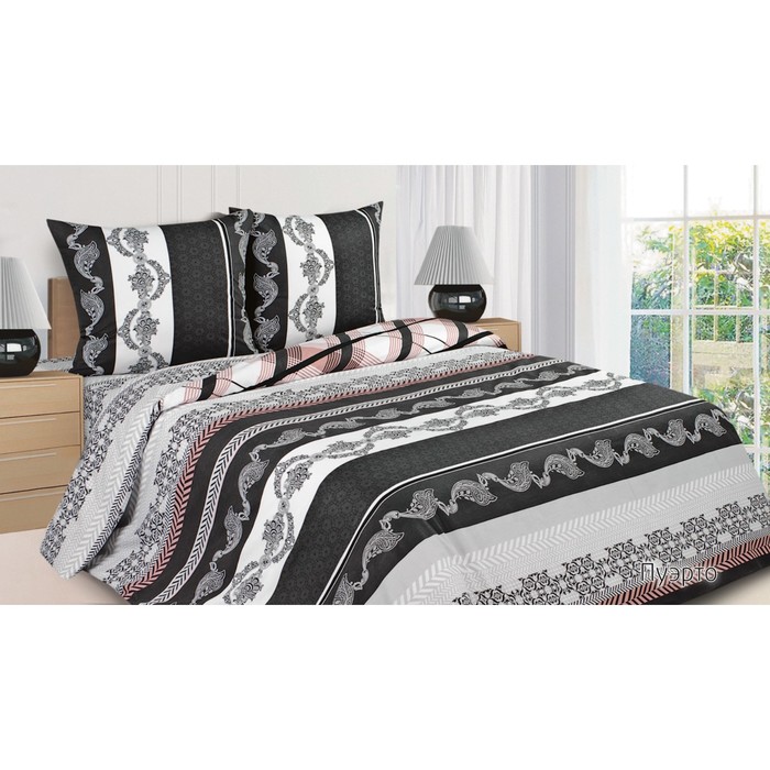 КПБ "Пуэрто" евро, 215х220 см, 200х220 см, 70х70 см-2 шт., поплин