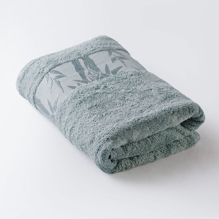 Полотенце "Бамбук", размер 50х90 см, цвет морская волна