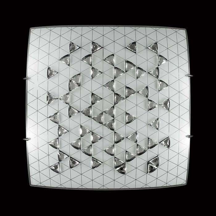 Светильник 28W LED 4000К хром, белый 30x30x10см