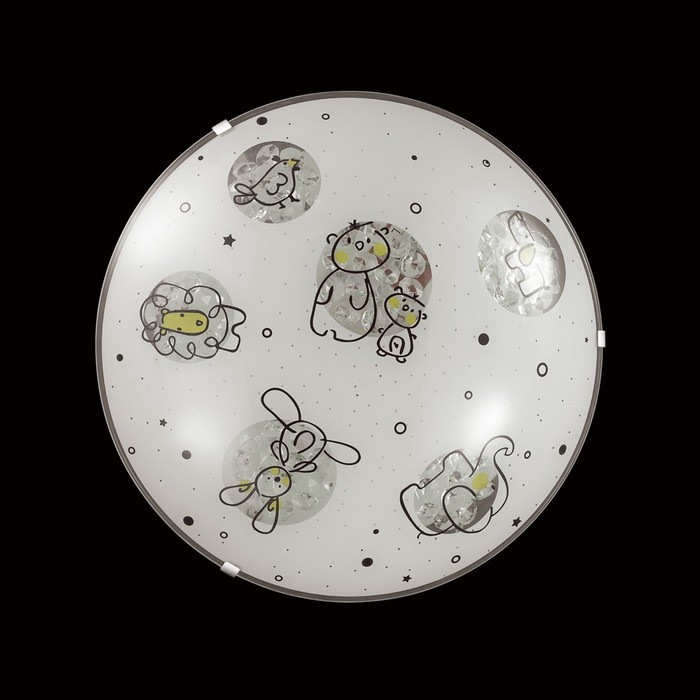 Светильник 48W LED 4000К хром, белый 40x40x7,8см