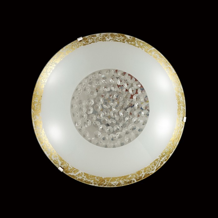 Светильник 48W LED 3200К-6200К ПДУ золото, белый 40x40x7,8см