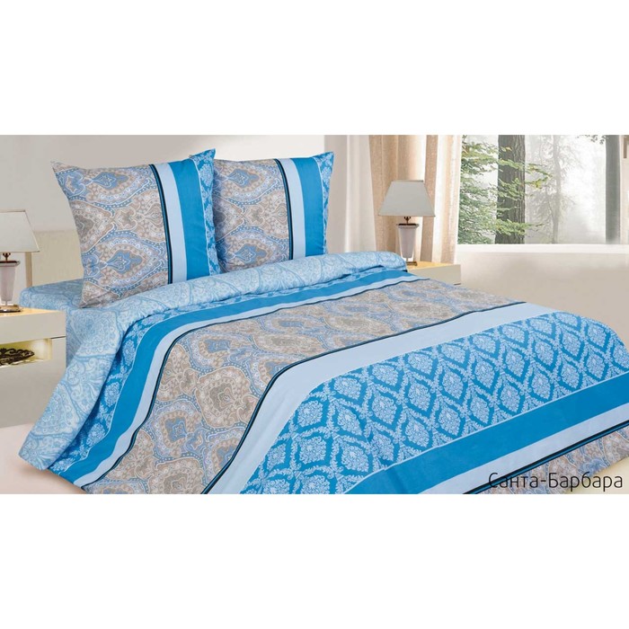 КПБ "Санта-Барбара" 2 сп макс., 215х220 см, 175х215 см, 70х70 см-2 шт., поплин