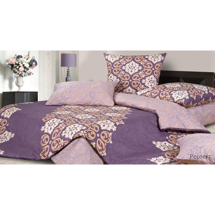 КПБ "Респект" 1,5 сп., 150х215 см, 145х215 см, 70х70 см-2 шт., сатин