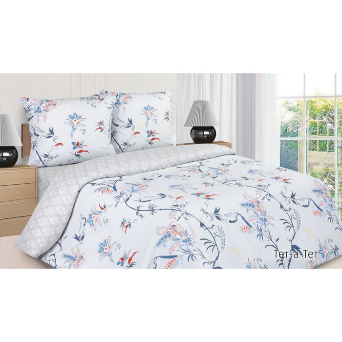 КПБ "Тет-а-Тет" 1,5 сп., 150х215 см, 145х215 см, 70х70 см-2 шт., поплин