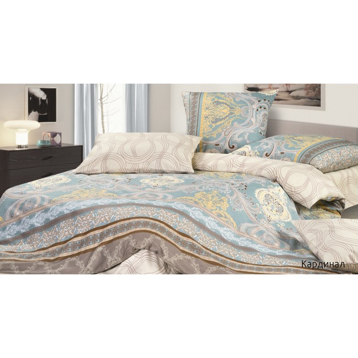 КПБ "Кардинал" евро, 220х240 см, 200х220 см, 50х70 см, 70х70 см по 2 шт., сатин