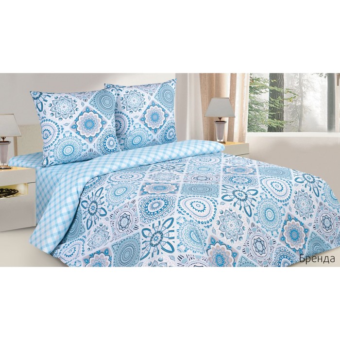 КПБ "Бренда" 2 сп макс., 215х220 см, 175х215 см, 70х70 см-2 шт., поплин