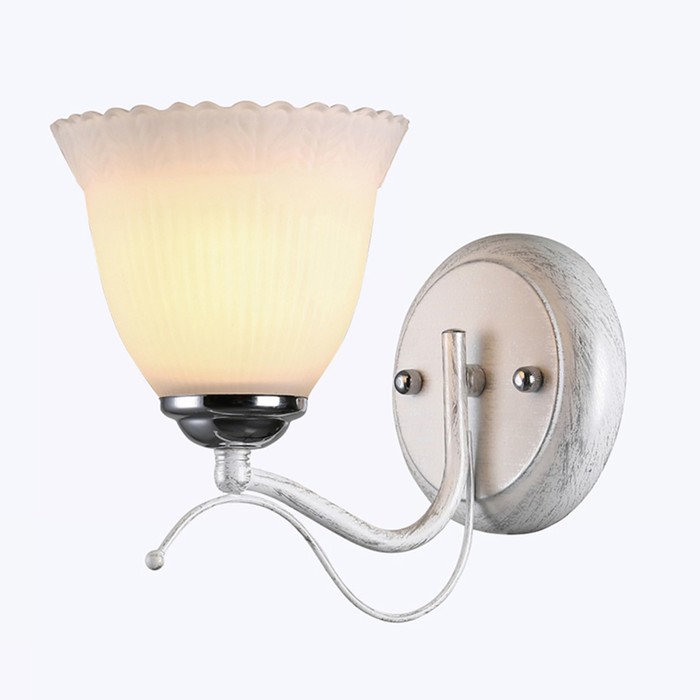 Бра "Ивона" 1х60Вт E27 белый-хром