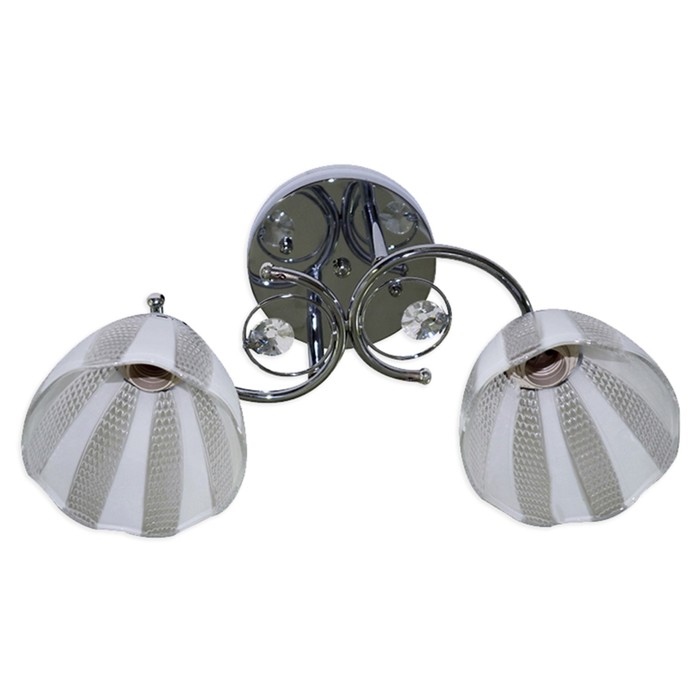 Люстра "Эллада" 2х60Вт E27 хром 48x23 см.