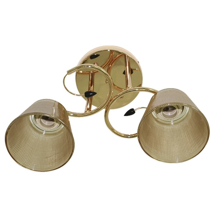 Люстра "Белинда" 2х60Вт E27 золото 48x23 см.