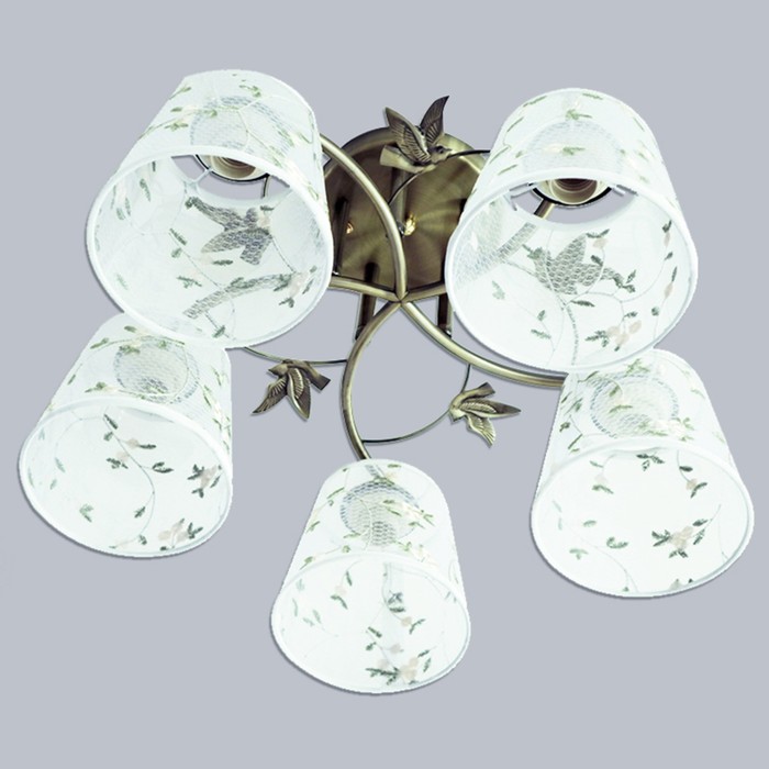 Люстра "Хилари" 5х60Вт E27 бронза 55x55x30 см.