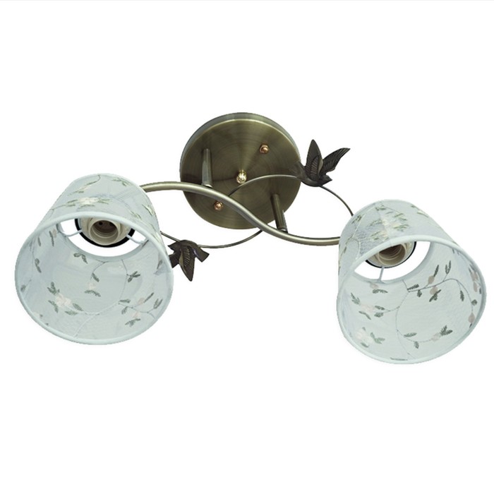 Люстра "Беатриса" 2х60Вт E27 бронза 48x23 см.