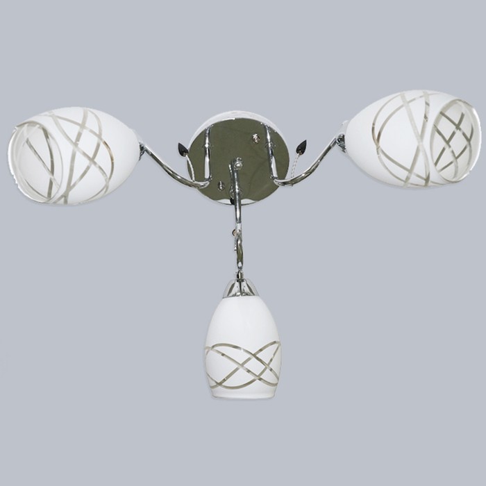 Люстра "Джемма" 3х60Вт E27 хром 55x55x30 см.