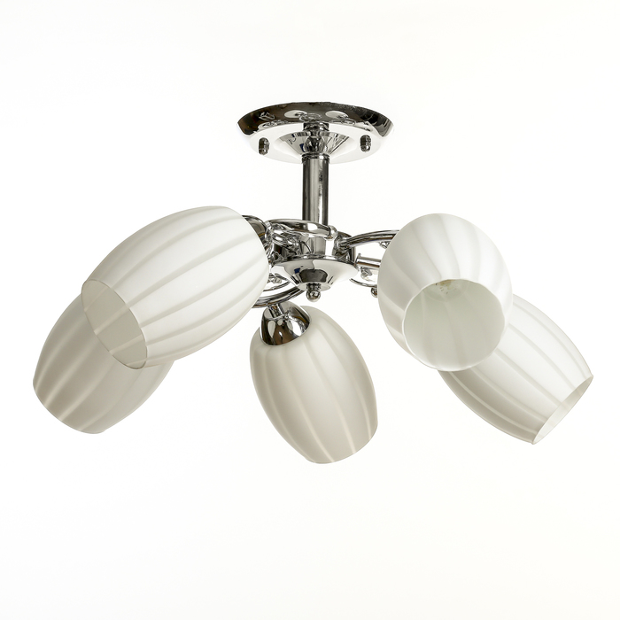 Люстра "Диодора" 5х60Вт E27 хром 55x55x30 см.