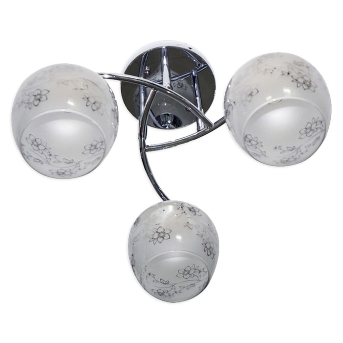 Люстра "Фелиция" 3х60Вт E27 хром 55x55x30 см.