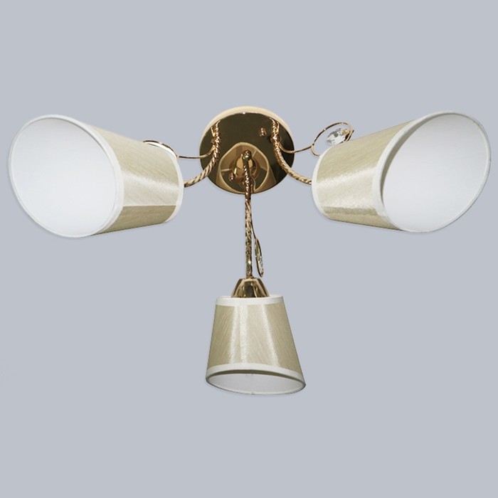 Люстра "Лукреция" 3х60Вт E27 золото 55x55x30 см.