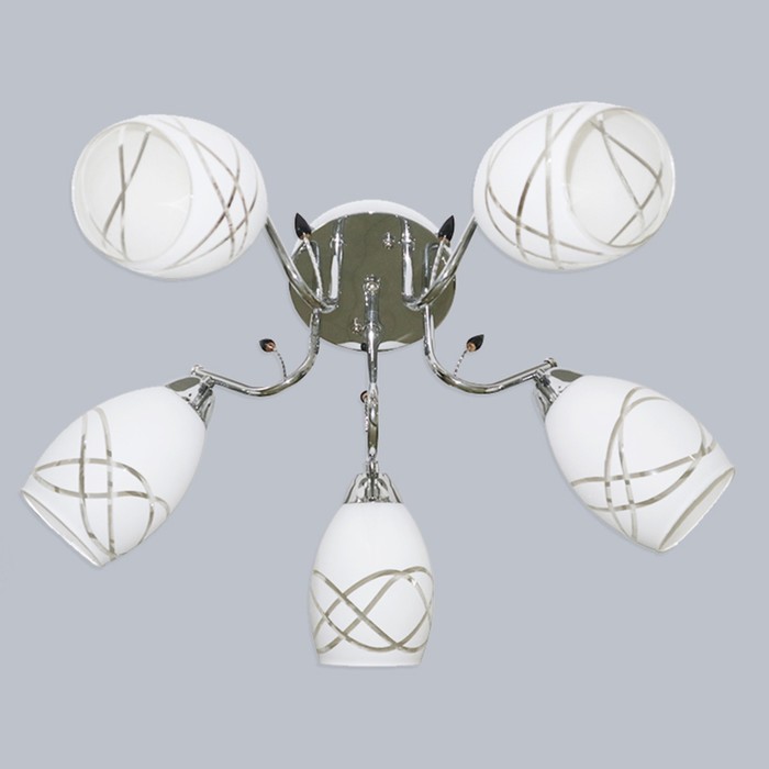 Люстра "Джемма" 5х60Вт E27 хром 55x55x30 см.