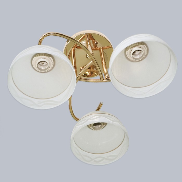 Люстра "Лукерия" 3х60Вт E27 золото 55x55x30 см.