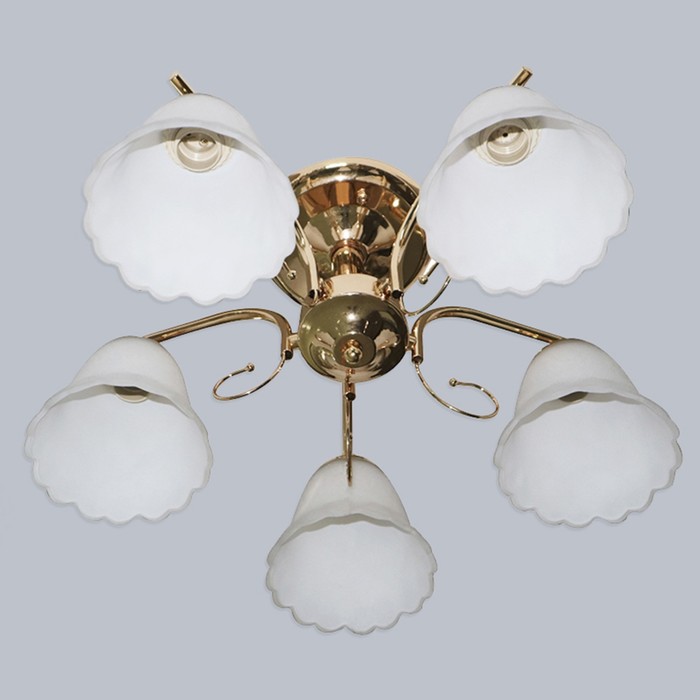 Люстра "Лорейн" 5х60Вт E27 золото 55x55x35 см.