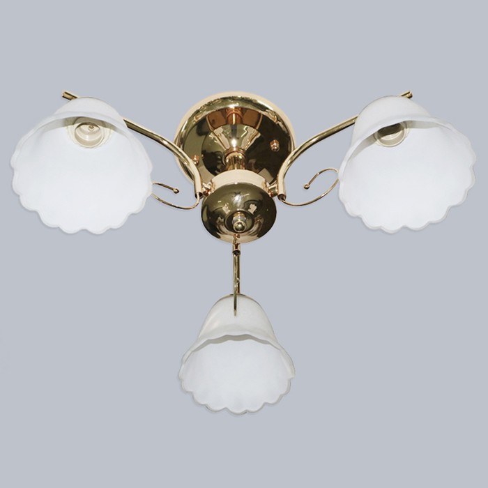 Люстра "Лорейн" 3х60Вт E27 золото 55x55x30 см.