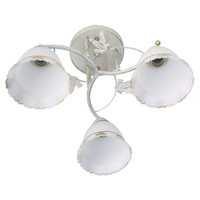 Люстра "Леста" 3х60Вт E27 патина 55x55x30 см.