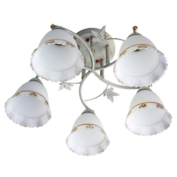 Люстра "Лиана" 5х60Вт E27 патина 55x55x30 см.