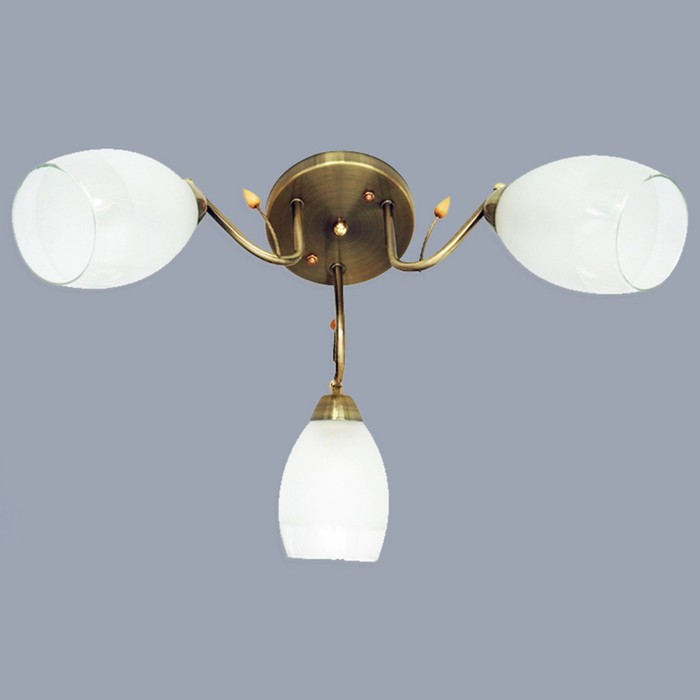 Люстра "Лидия" 3х60Вт E27 бронза 55x55x30 см.