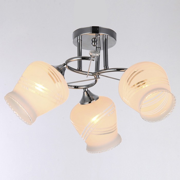 Люстра "Вилора" 3х40Вт E27 хром 56x56x25 см.