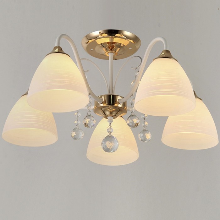 Люстра "Даниэла" 5х40Вт E27 золото 56,5x56,5x28 см.