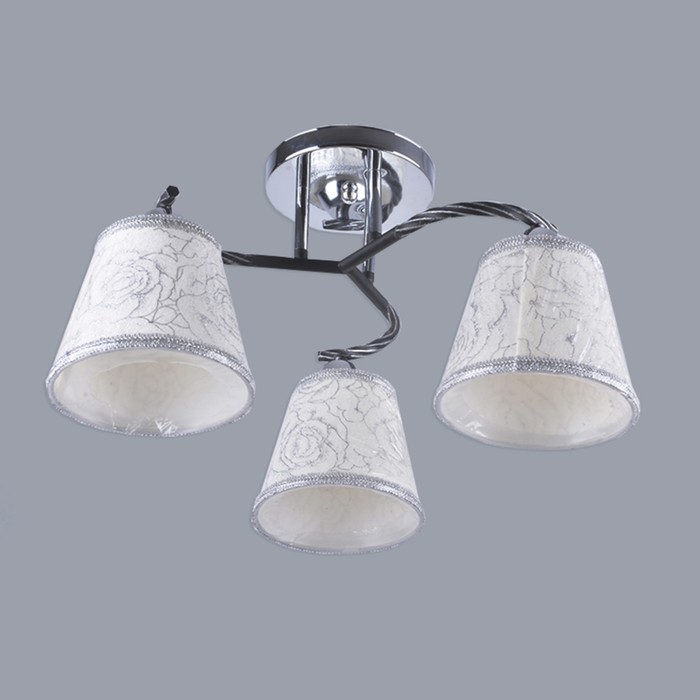 Люстра "Анисия" 3х60Вт E27 хром-черный