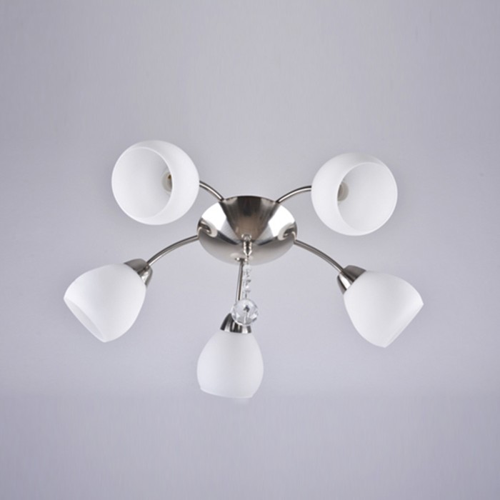 Люстра "Анабель" 5х40Вт E27 хром/никель 59x59x20 см.