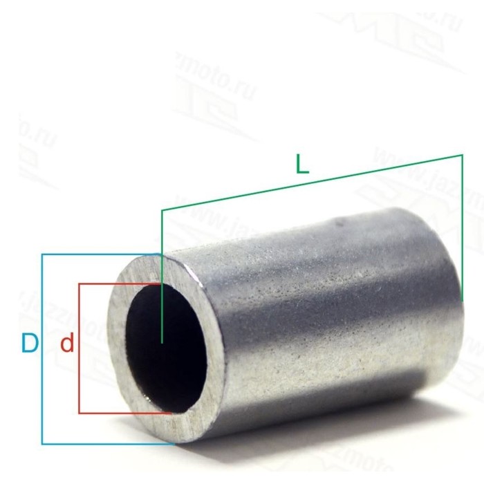 Втулки распорные колеса JMC, набор 23х15х22 мм-31х15х22, 125 MX, передние, стальные