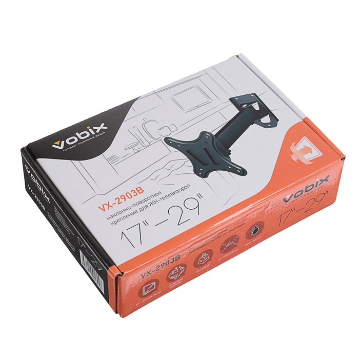 Кронштейн VOBIX VX 2903B, для телевизора, наклонно — поворотный, 17"-29"