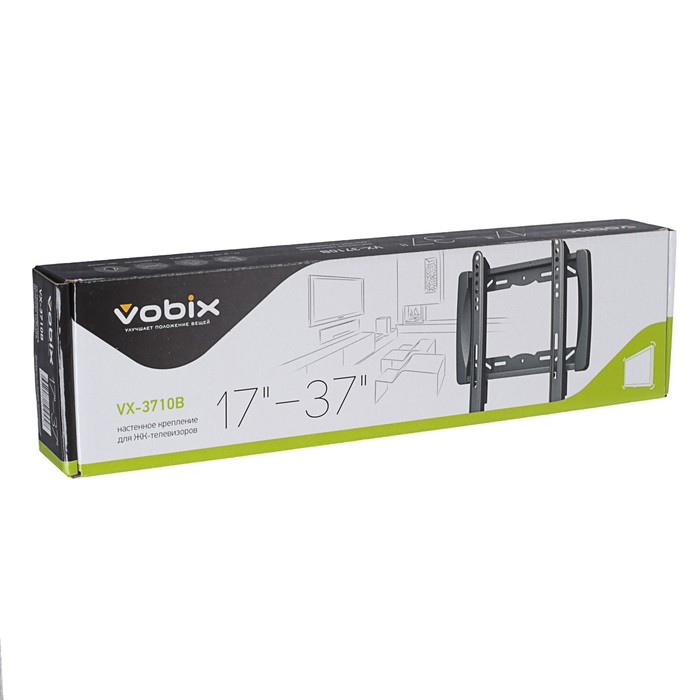 Кронштейн VOBIX VX 3710В, для телевизора, фиксированный, 17"-37"