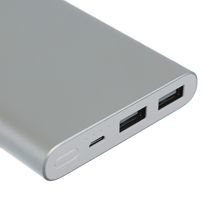 Аккумулятор внешний New xiaomi powerbank 2 10000 мАч, 2USB, серебро