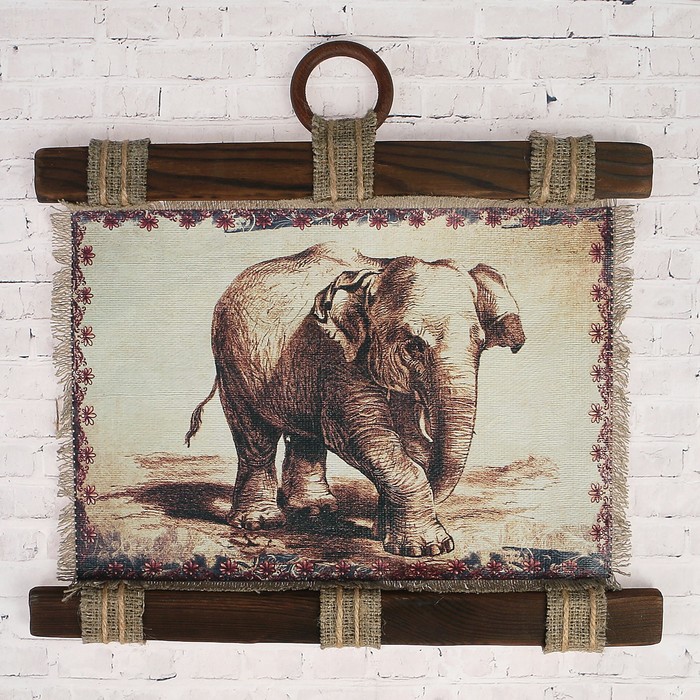 Сувенир свиток "Слон в орнаменте"