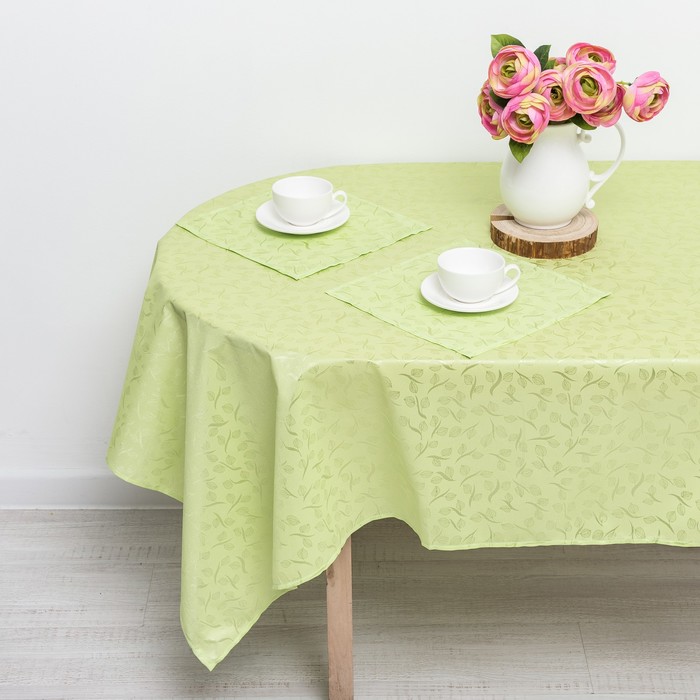 Скатерть "Мохито" 140х140 см,салфетка 30х30 см(6шт), принт МИКС