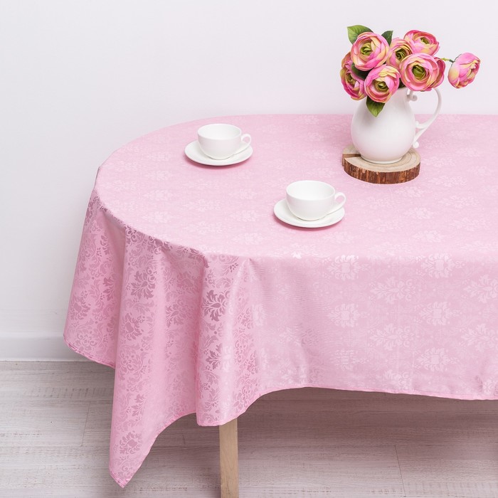 Скатерть "Розовый фламинго" 130х180 см, принт МИКС