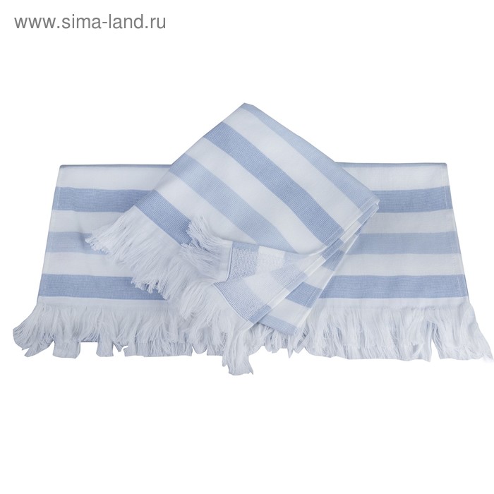 фото Полотенце stripe, размер 50 × 90 см, голубой hobby home collection
